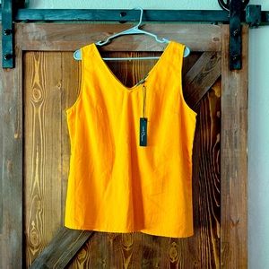 Orange XL Market and Spruce Linen Tank NWT